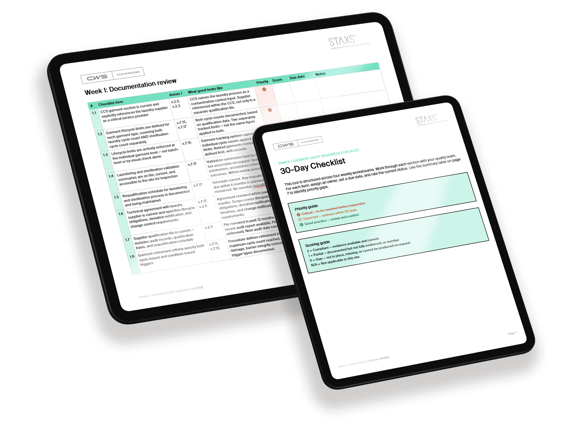 Annex 1- 30D Checklist - mock Annex 1- 30D Checklist - mock