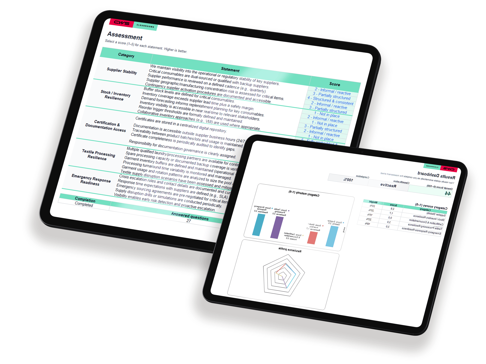 Self assessment mockup - flipped Self assessment mockup - flipped
